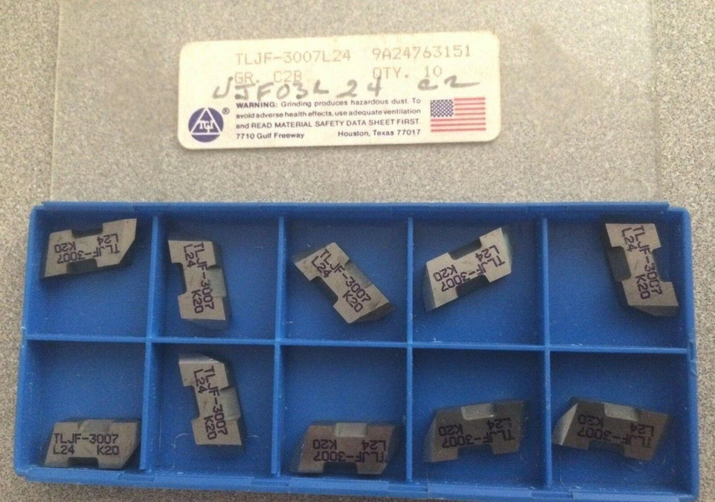 TGI TLJF 3007L24 L24 K20 C2B Lathe Grooving Carbide Inserts 10 Pcs