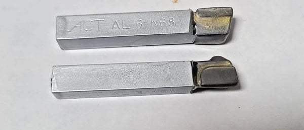ACT USA AL-6 K68 American Carbide Brazed Tipped Lathe Tool Bit 3/8 Square 2 Pcs