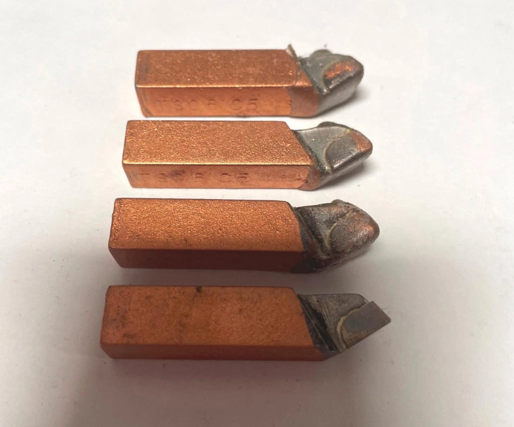 ACT Brazed Tipped Carbide Lathe Tool Bit 3/8" Shank TSC6 C5 USA Made Lot of 4