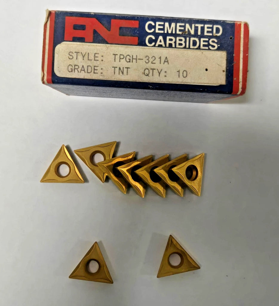 RNC Cemented TPGH 321A TNT USA Lathe Carbide Inserts 9 Pcs New