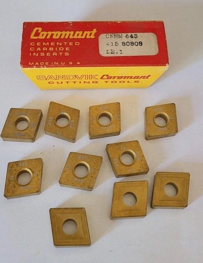 10 Pcs SANDVIK Coromant CNMM 643 415 P15 SE.1 80808 Lathe Carbide Inserts