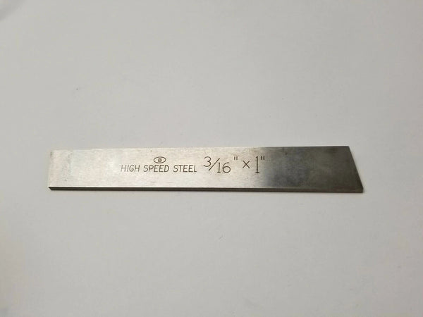 3/16 x 1" x 6-1/2" Lathe Tool Cutting HSS Bit Blank Besly USA High Speed