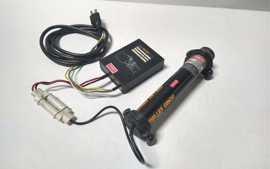 Melles Griot HeNe Laser 05-LHR-911 with 05-LPM-379-1 5mW Power Supply