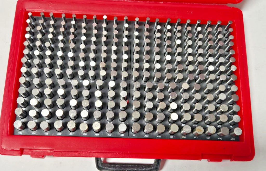 MHC Plug and Pin Gage Set M2 Minus Gauges Metal .251" to 0.500 Steel