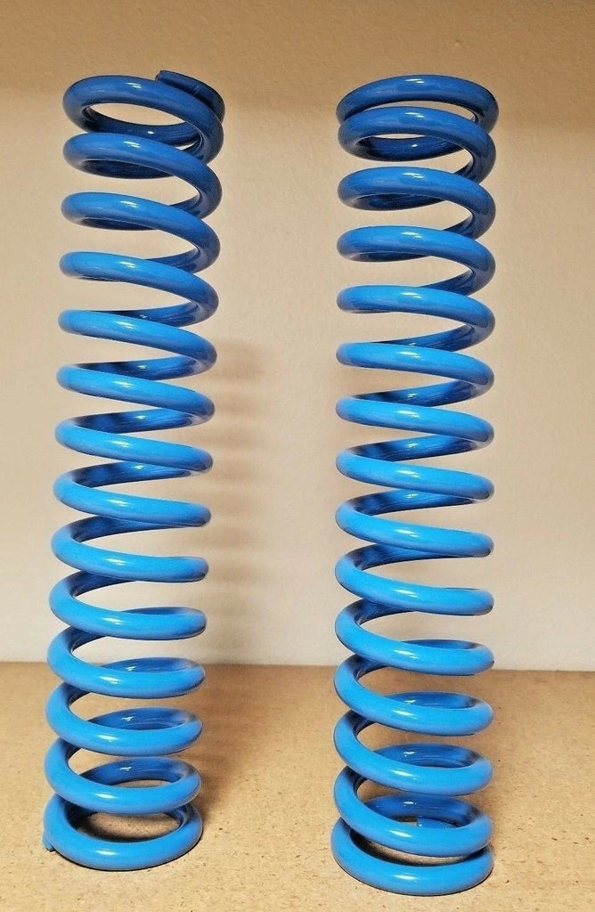 Lot of 2 Works Performance Shock Springs 11.7" Long 220 Lbs Rate .375 Wire Blue