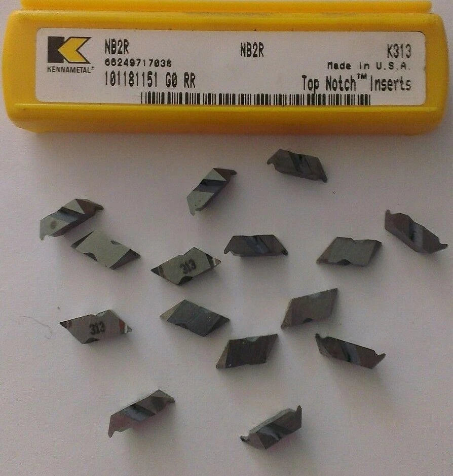 Kennametal NB2R Top Notch K313 Lathe Carbide Inserts 15 Pcs Metal Cutting Tools