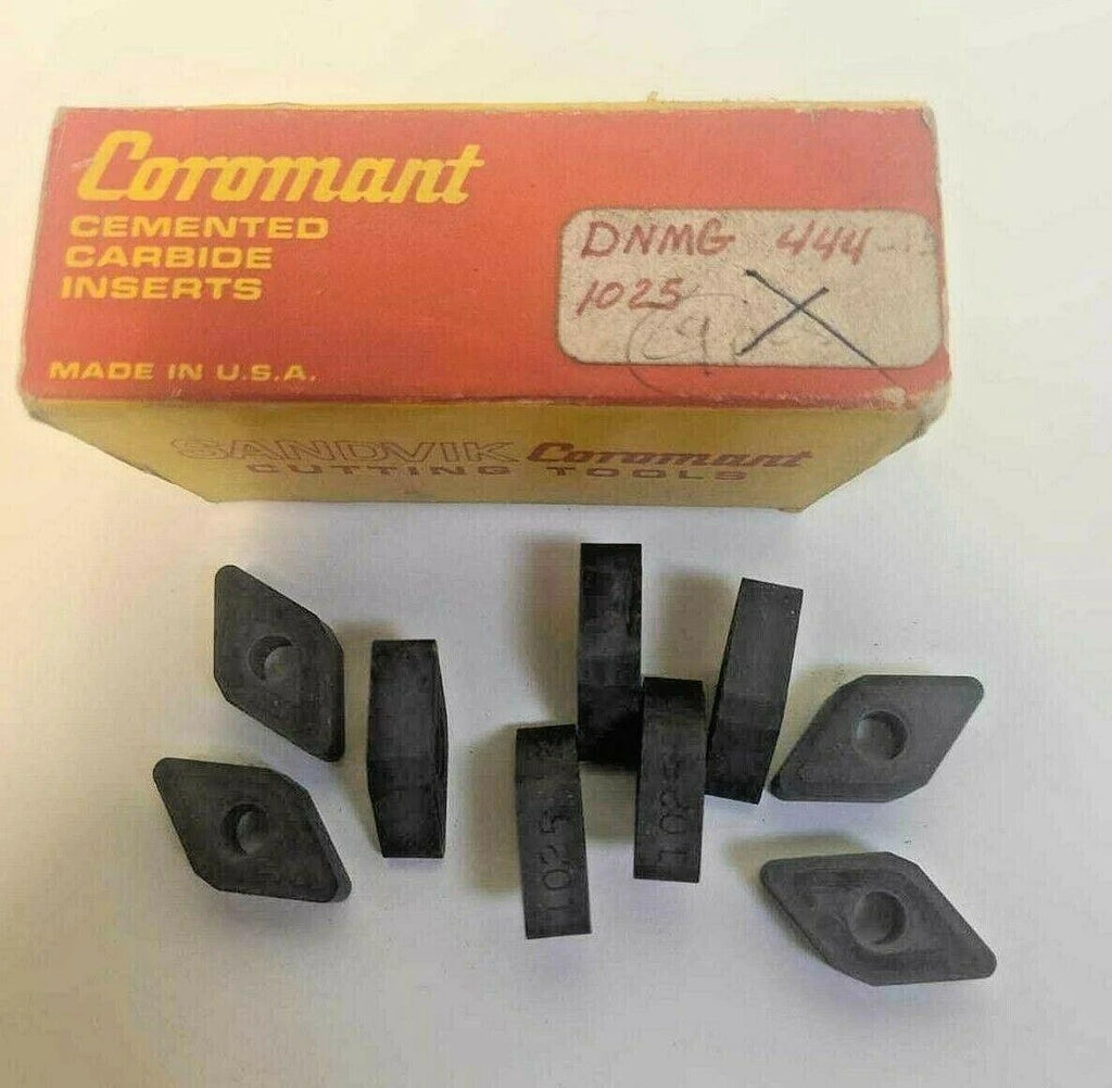 SANDVIK Coromant DNMG 444 1025 Lathe Carbide Inserts 9 Pcs New