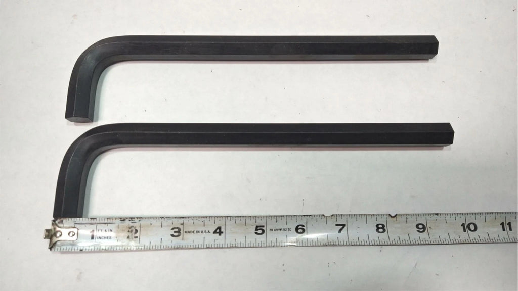 Allen USA 9/16" Long Arm 9-3/4" Hex L-Shape Key Wrench Brand New Lot of 2