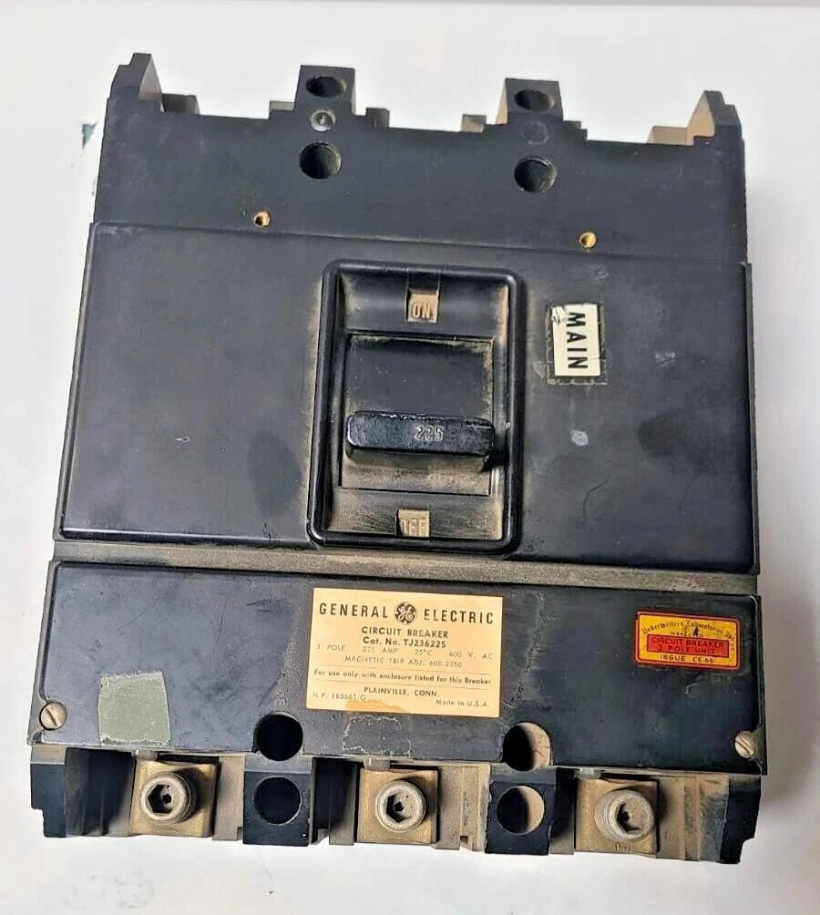 GE TJ236225 225 AMP 3 POLE 600 VOLT Circuit Breaker