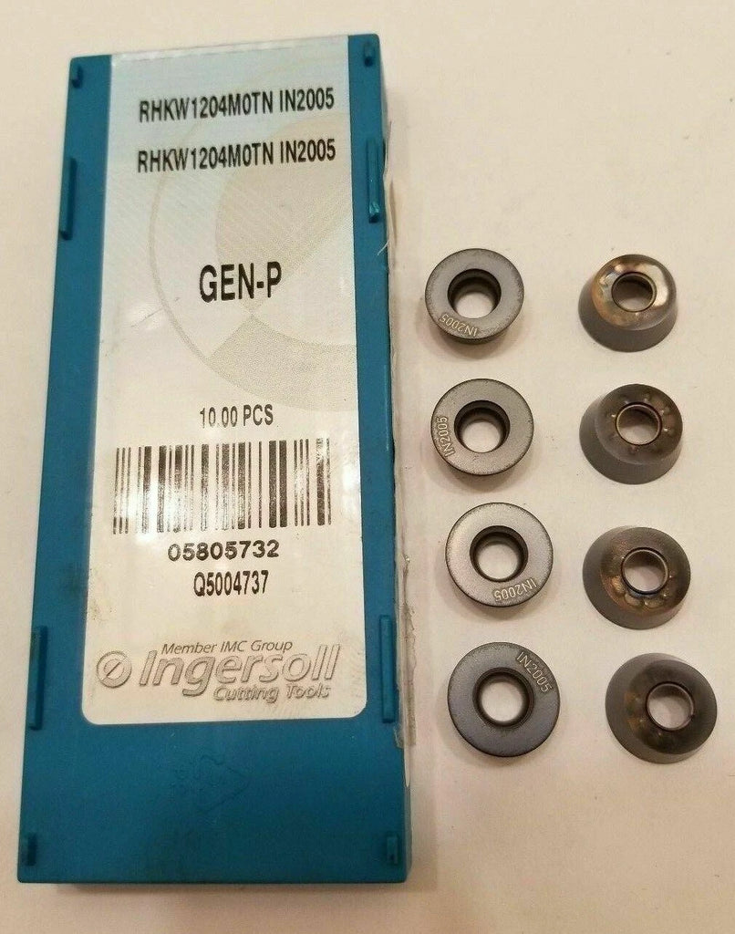 8 Pcs Ingersoll Cutting Tools RHKW1204MOTN IN2005 5805732 Lathe Carbide Inserts