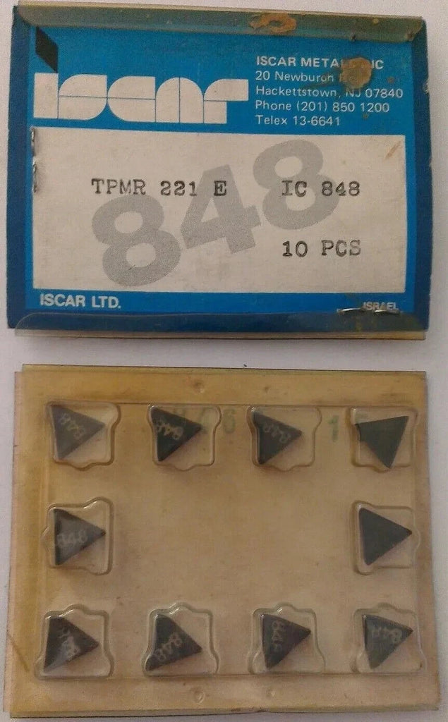 10 Pcs Iscar TPMR 221 E IC 848 Carbide Inserts Lathe Mill Turning New Tools