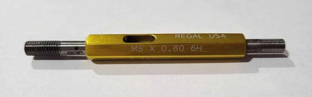 M5 X 0.80 6H REGAL GO & NO GO Thread Plug Gage GO 4.480 MM & NOGO 4.605 MM