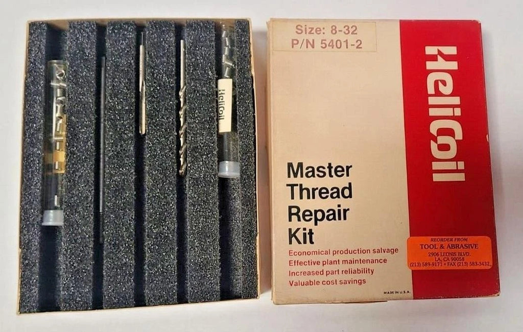 HELI-COIL Master Thread Repair Kit Size 8-32 5401-2