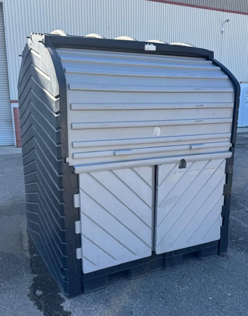 Roll Top Hardcover Spill Pallet PIG PAK901-BWG-AWO 75 Gal Plastic Storage Drums