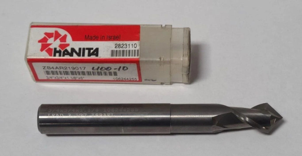 Hanita End Mill High Speed Steel HSS 4AR2 3/4 x 3/4 x 1-1/8 Made in Israel New