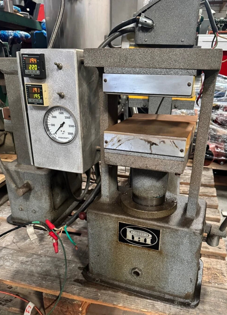 PHI Heated Platen Lab Hydraulic Press 8x8 Temperature Controls Local Pick up