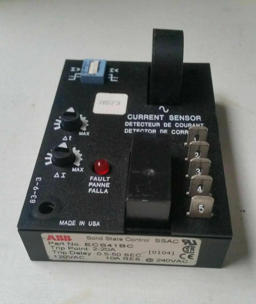 ABB ECS41BC Solid State Control SSAC Current Sensor Made in USA