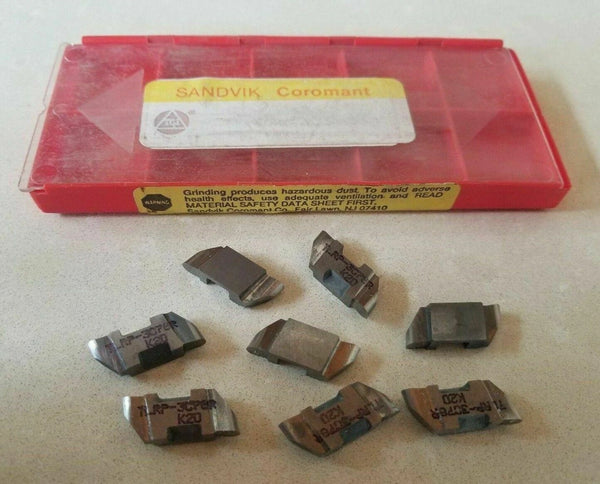 SANDVIK Coromant TLRP 3078R K20 Lathe Grooving Cut Off Carbide Inserts 8 Pcs