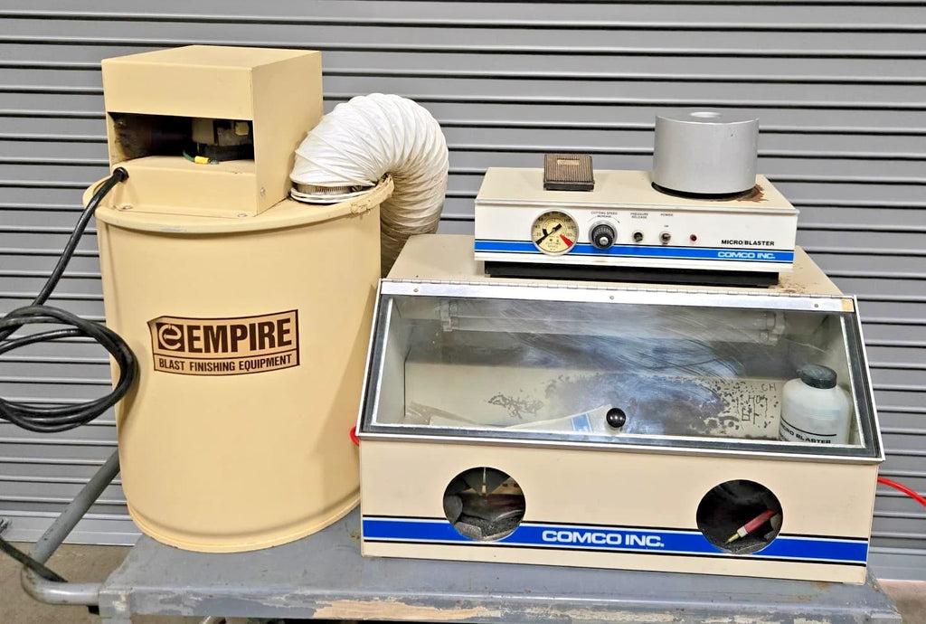 Comco Media Micro Blaster Sand Blasting Cabinet Work Station MicroBlasting