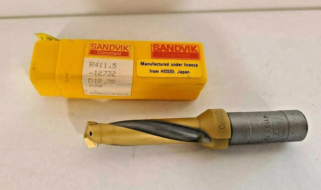 SANDVIK COROMANT R411.5 12732 D12.70 Drill Carbide Cylindrical Shank New P20
