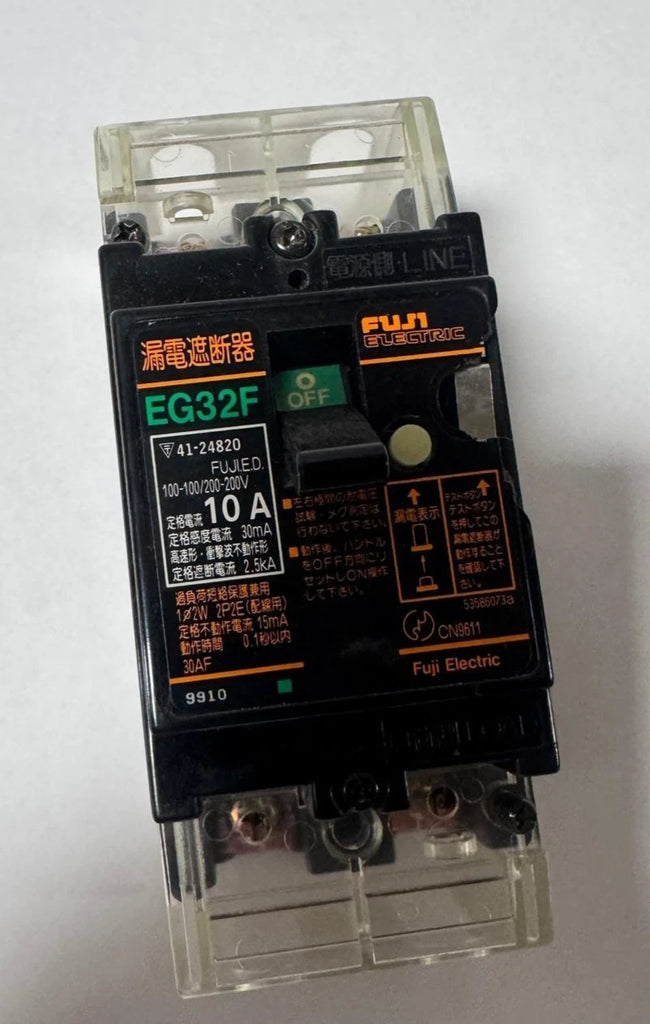 Fuji Electric EG32F 10A 2-Pole Circuit Breaker, 10Amp