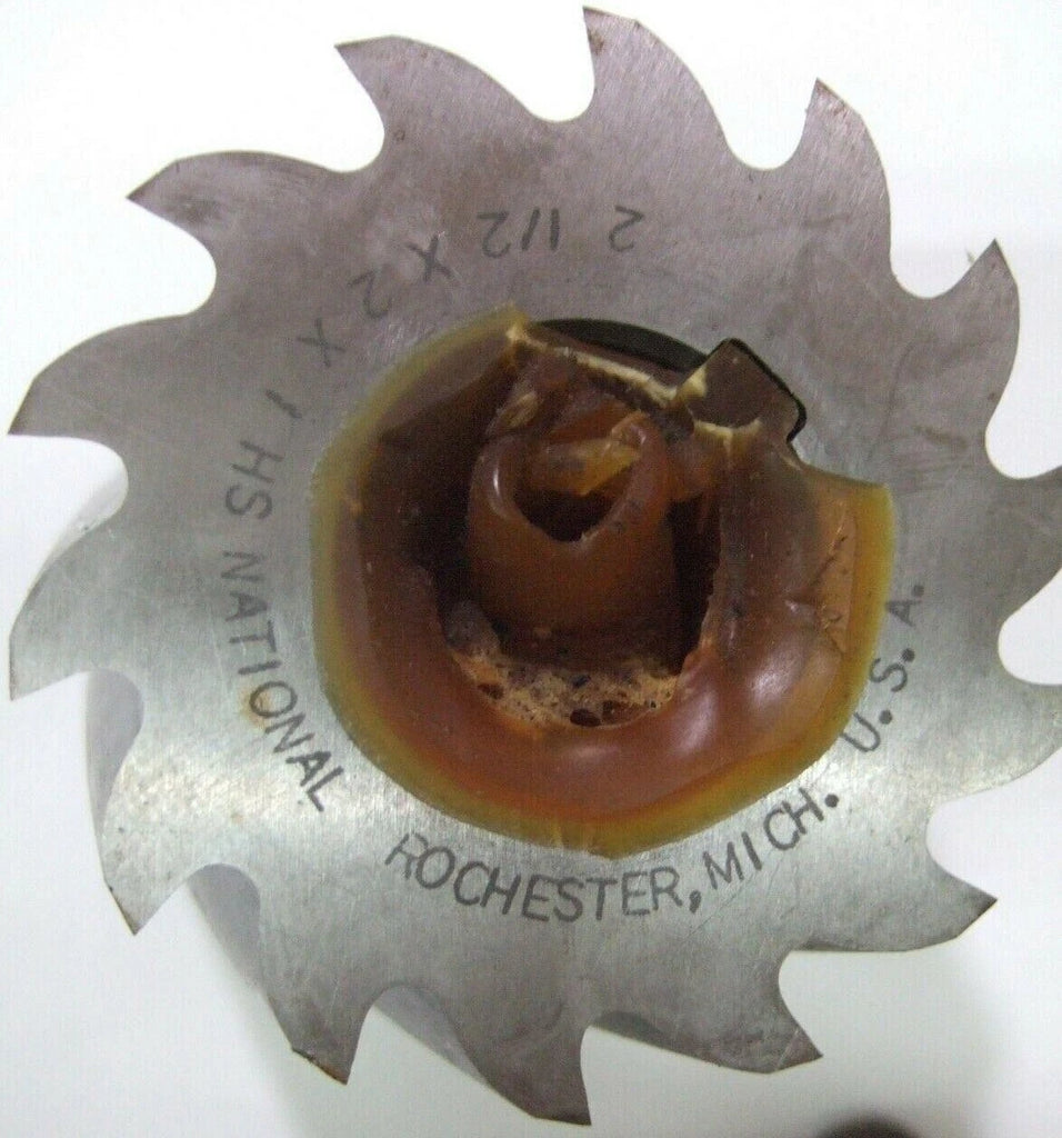 National 2-1/2 x 2 HSS High Speed Steel Helix Helical Tooth Mill Milling Cutter