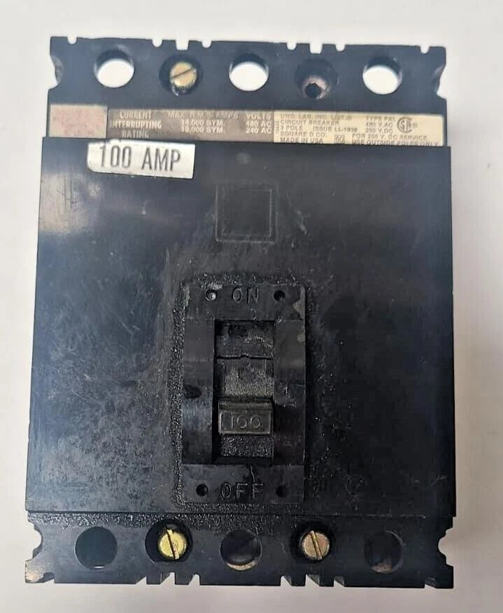 Square D Circuit Breaker 100 Amp