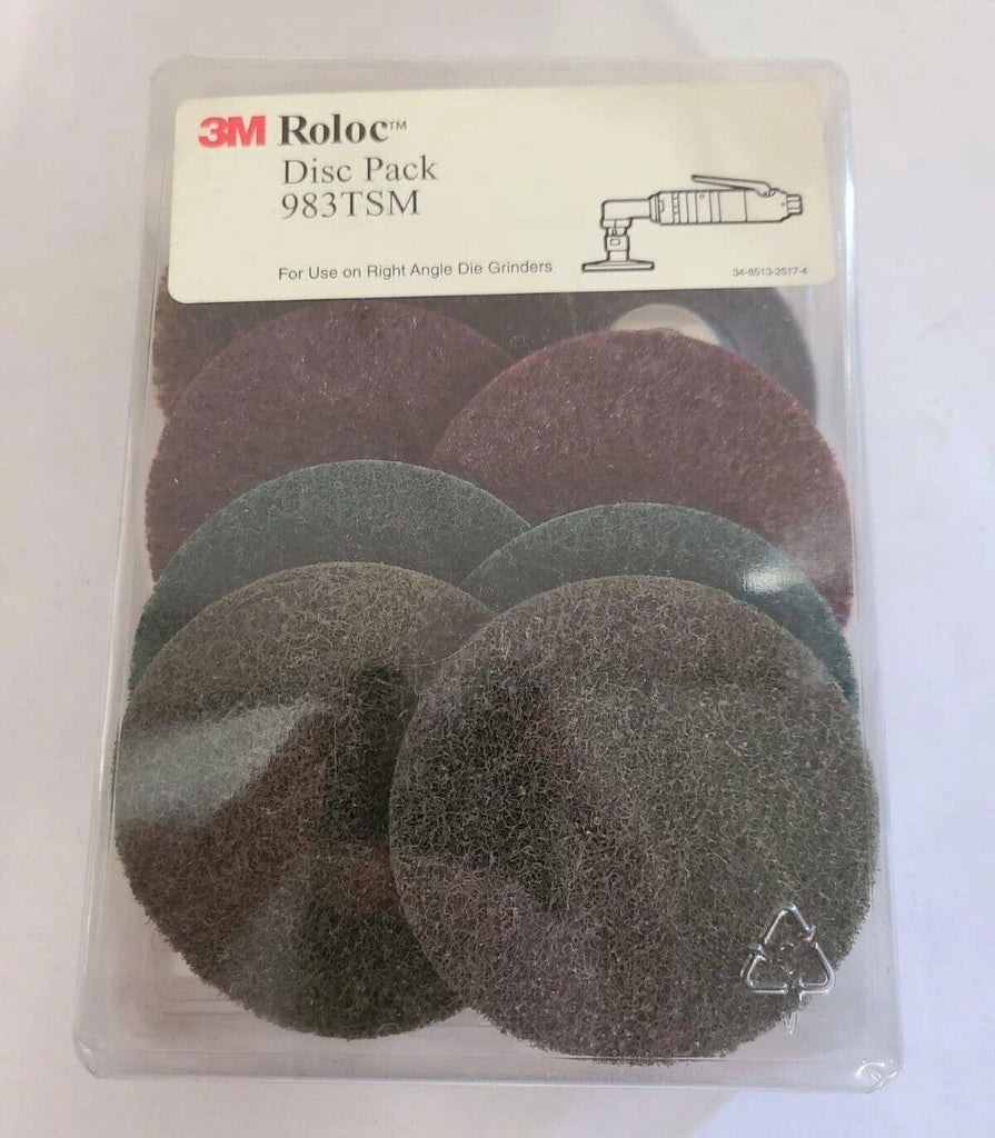 3M Roloc Disc Pack 983TSM Unitized Wheel Various 3 inch Discs Scotch-Brite