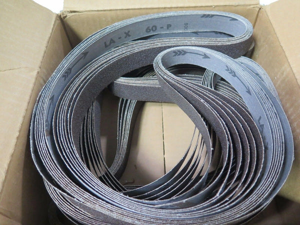 Western Abrasives Aluminum Oxide Resin Cloth Belts 1 x 60" Grit 60 Qty 25 New