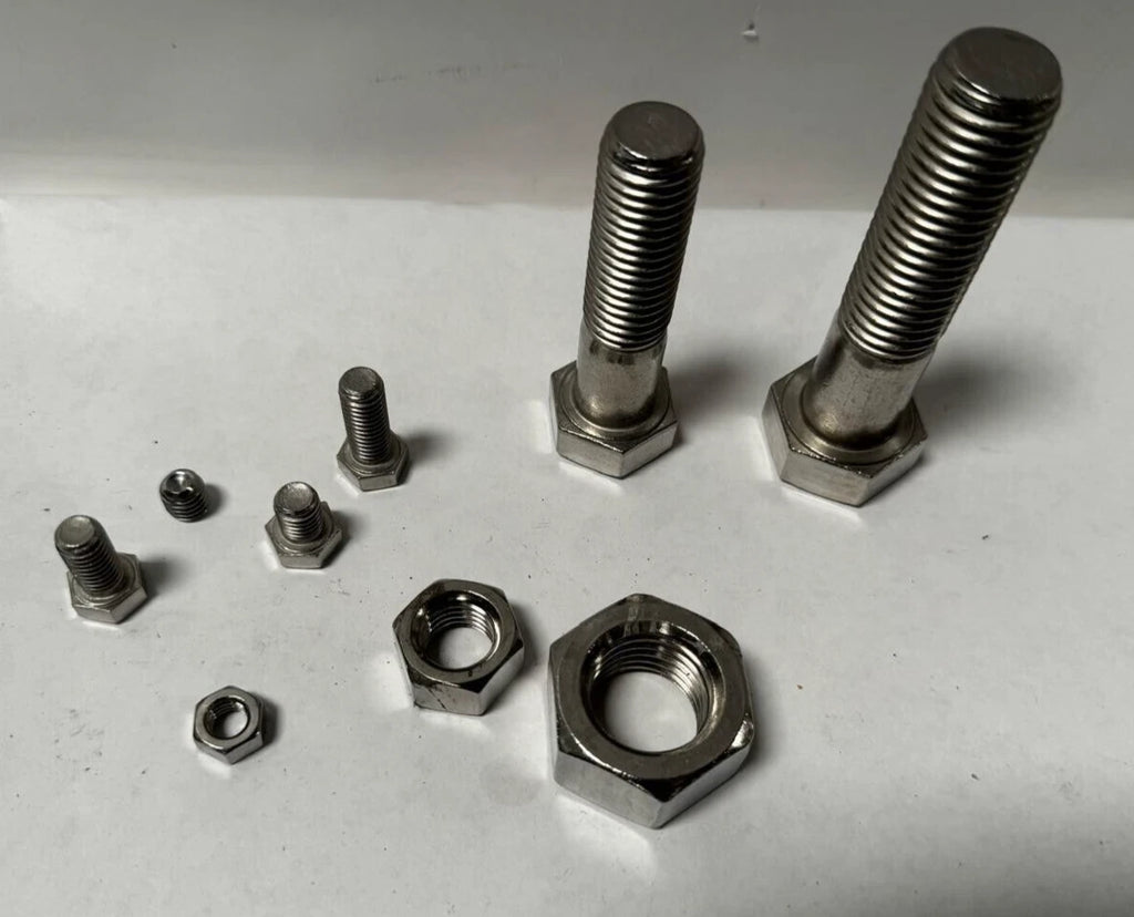 Large Lot of 304 Stainless Steel Bolts Nuts Allen Screw 2,300 Lbs