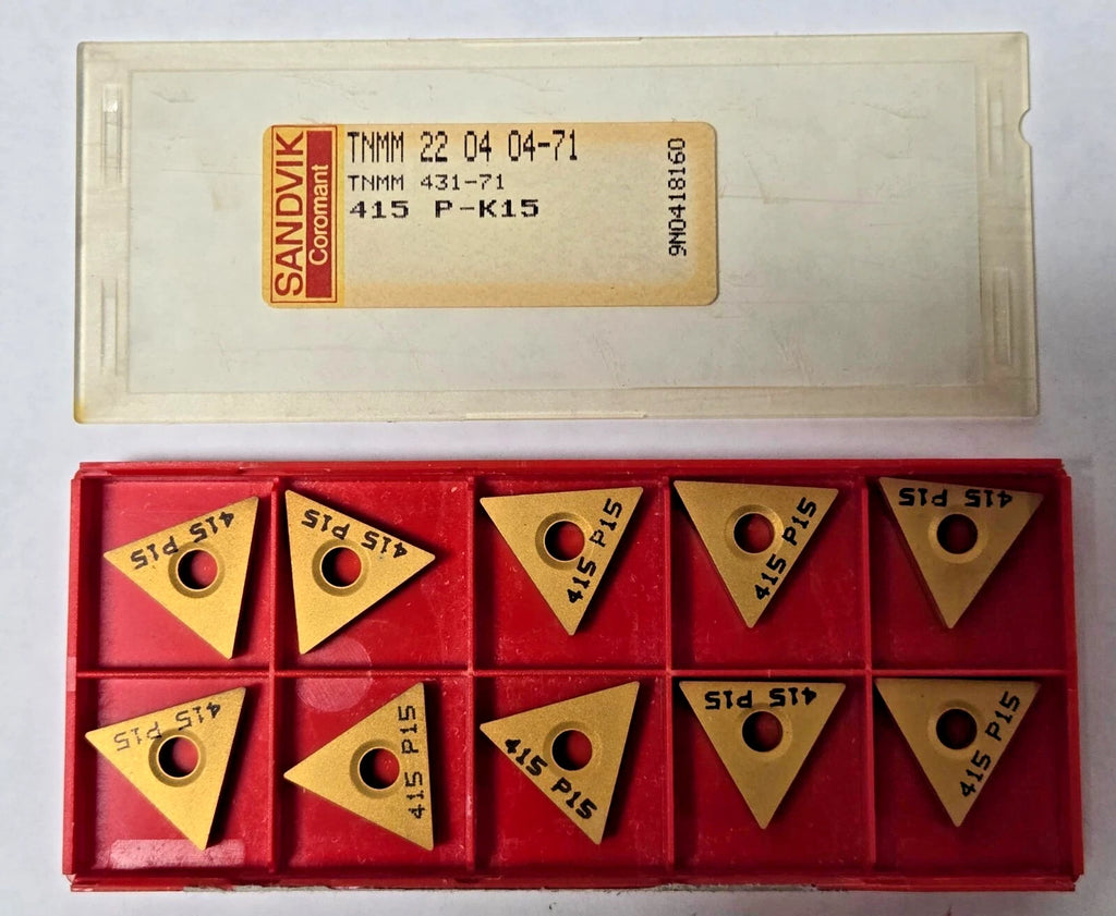 SANDVIK Coromant TNMM 431-71 415 P-K15 22 04 04-71 Lathe Mill 10 Carbide Inserts