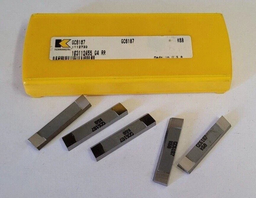5 Pcs KENNAMETAL GC6187 K68 G4 RR Lathe Carbide Inserts Grooving