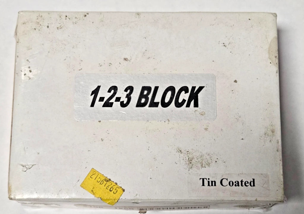 1-2-3 BLOCKS MACHINIST 123 New Tin Coated Matched Pair