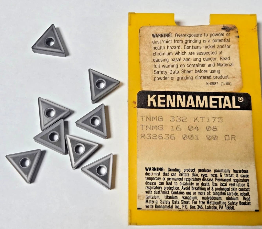 Kennametal TNMG 332 KT175 16 04 08 Lathe Carbide Inserts 8 Pcs New