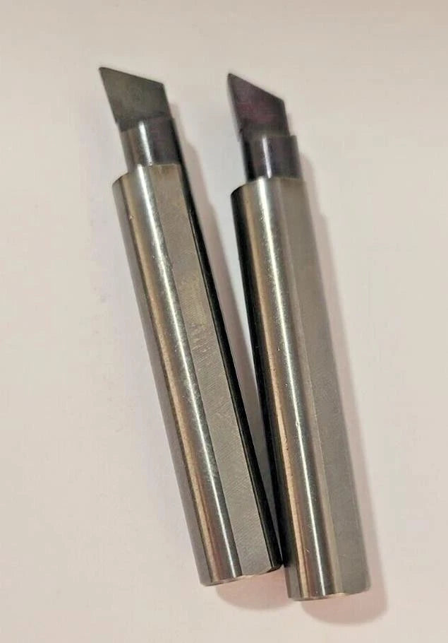 Lot of 2 Solid Carbide Boring Bar Lathe Mill Machinist Tool 3/8 Shank