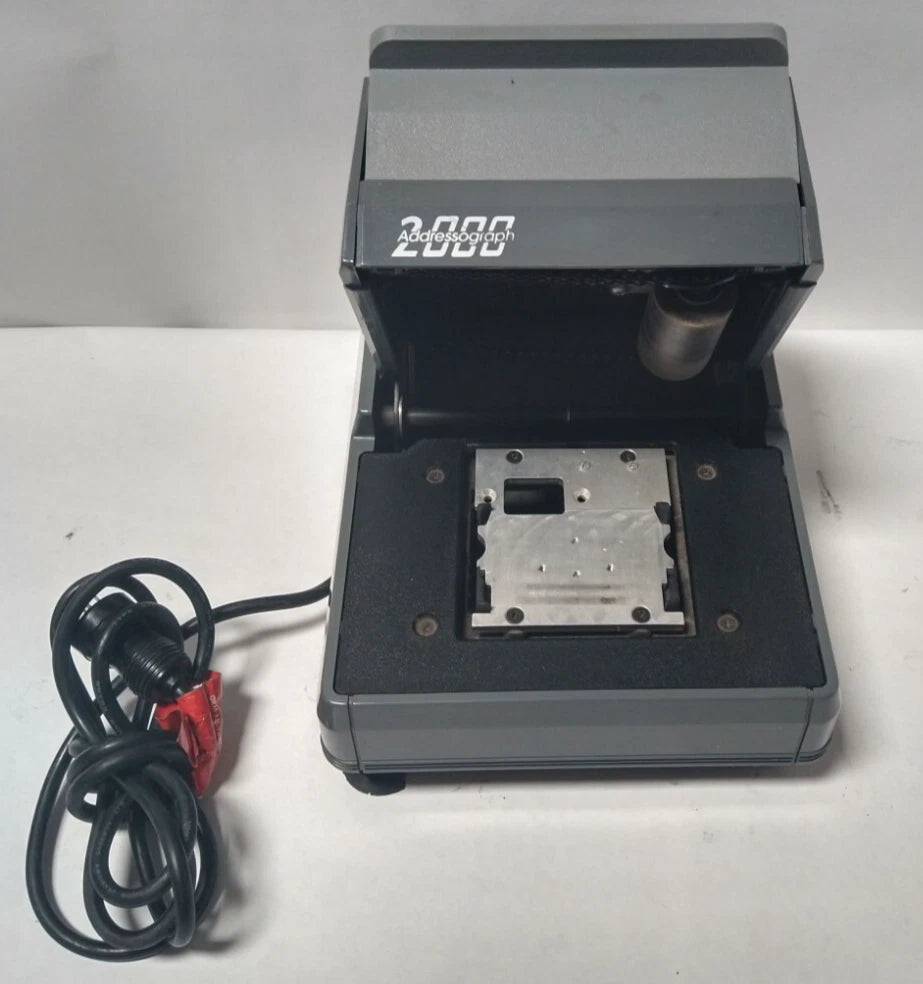 Plas-Tech Addressograph Model 2000 Embosser Imprinter Mfg Part 800-451-002