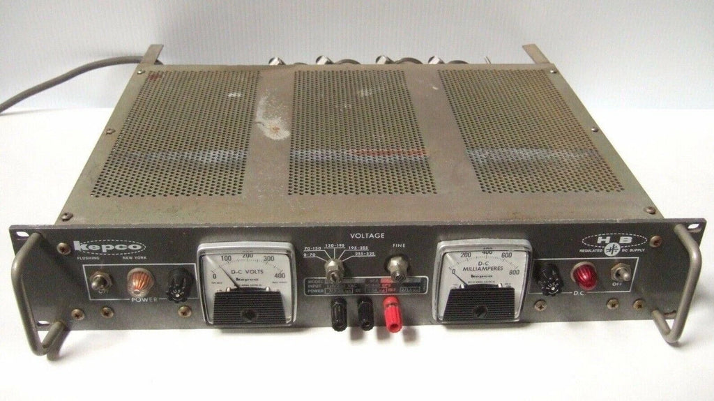 Kepco HB8AM Regulated DC Power Supply 0-800 Milliamperes 0-400 Volts