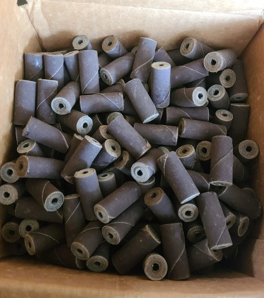 125 Pcs JET ABRASIVES 5/8 x 1-1/2 x 3/16 320 GRIT Cartridge Rolls New