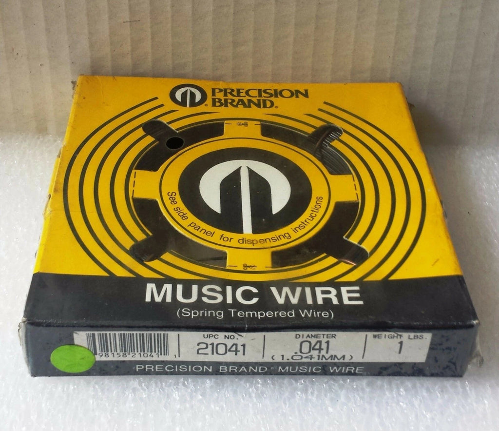 Music Wire Precision Brand .041 Diameter 1 Lb New 21041 Made In USA 1.041 mm