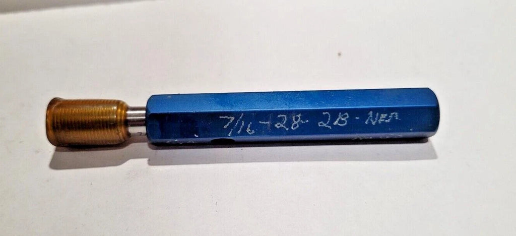 7/16-28 2B GO Only Thread Plug Gage GO P.D. .4143
