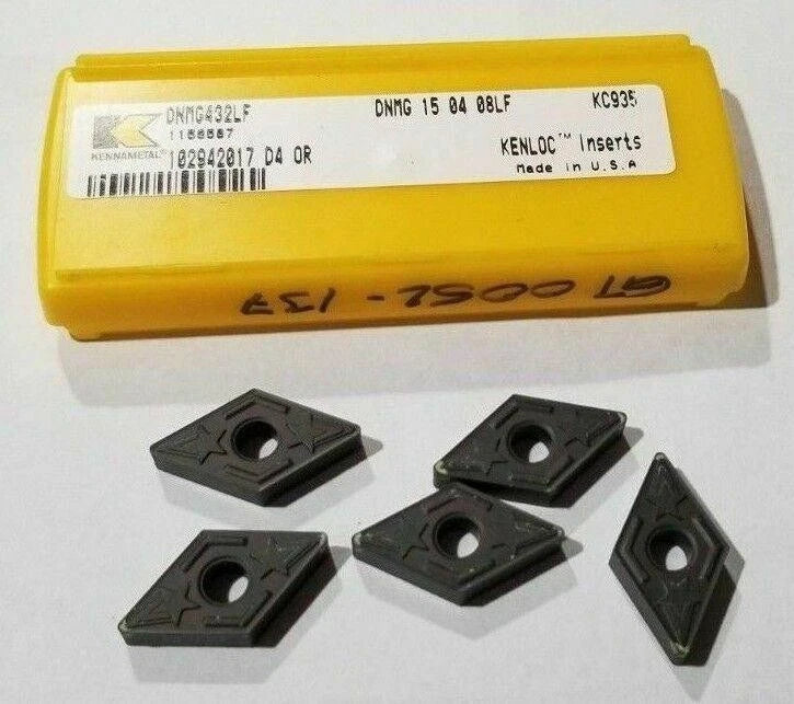 KENNAMETAL DNMG432LF KC935 DNMG 15 04 08LF KENLOC Lathe Mill Carbide 5 Inserts
