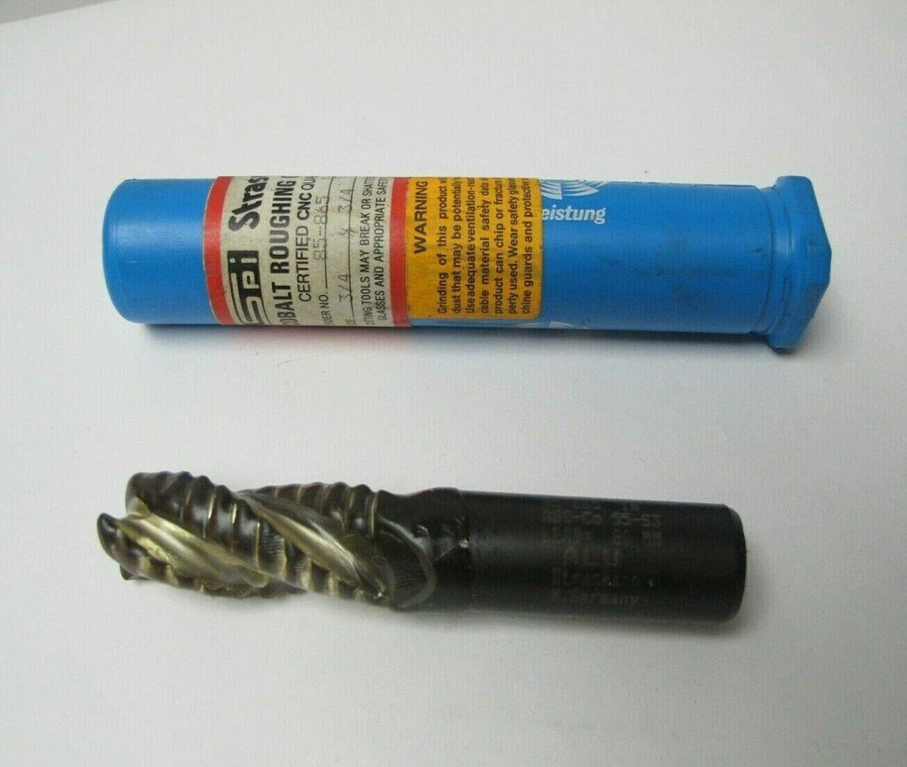 SPI Strasmann Cobalt Roughing Cutters 3/4" End Mill 3 Flute Brand New