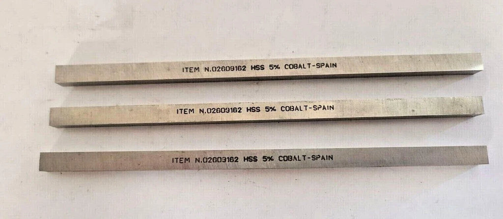3 Square Lathe Tool Cutting HSS Blank Bit COBALT 02609162 High Speed
