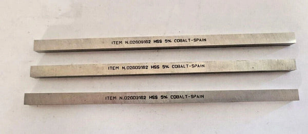 3 Square Lathe Tool Cutting HSS Blank Bit COBALT 02609162 High Speed