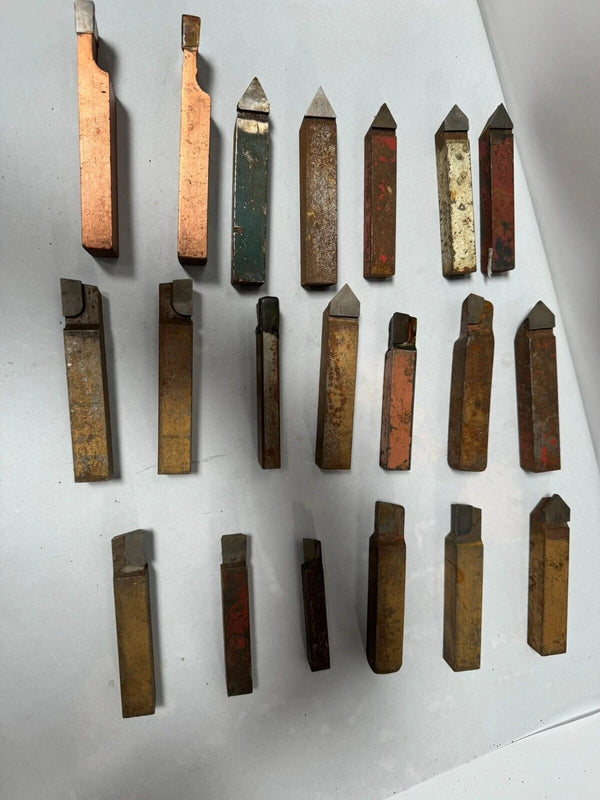 Lot of 20 Brazed Carbide Lathe Tool Bits 5/8 3/4 Square