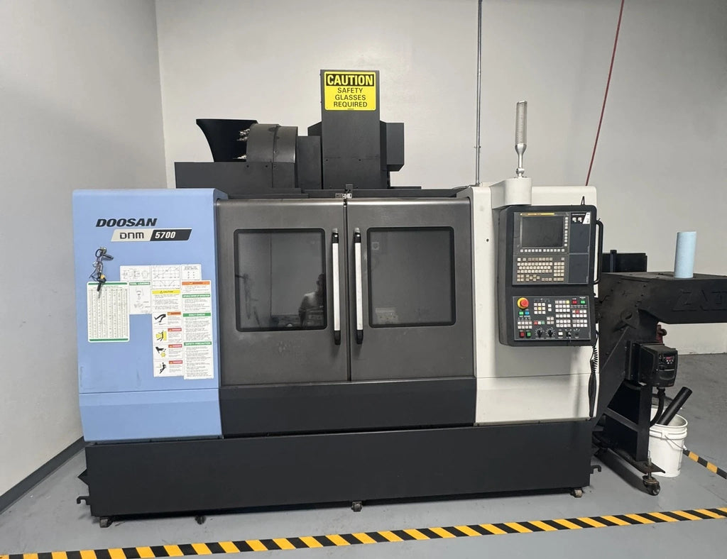 2017 DOOSAN DNM 5700 VMC Probing System Fanuc Control, 12K RPM 30 ATC Low Hours
