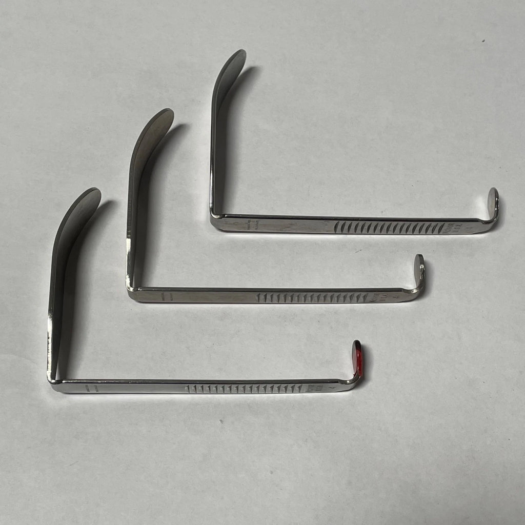 Lot of 3 Mcivor USA 4 Davis Blade Mouth Gag Medical Dental Stainless Tool