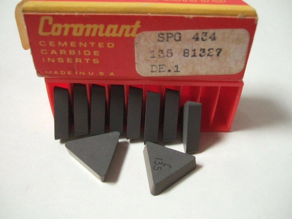SANDVIK Coromant SPG 434 136 81327 DE 1 Lathe Carbide Inserts 10 Pcs New