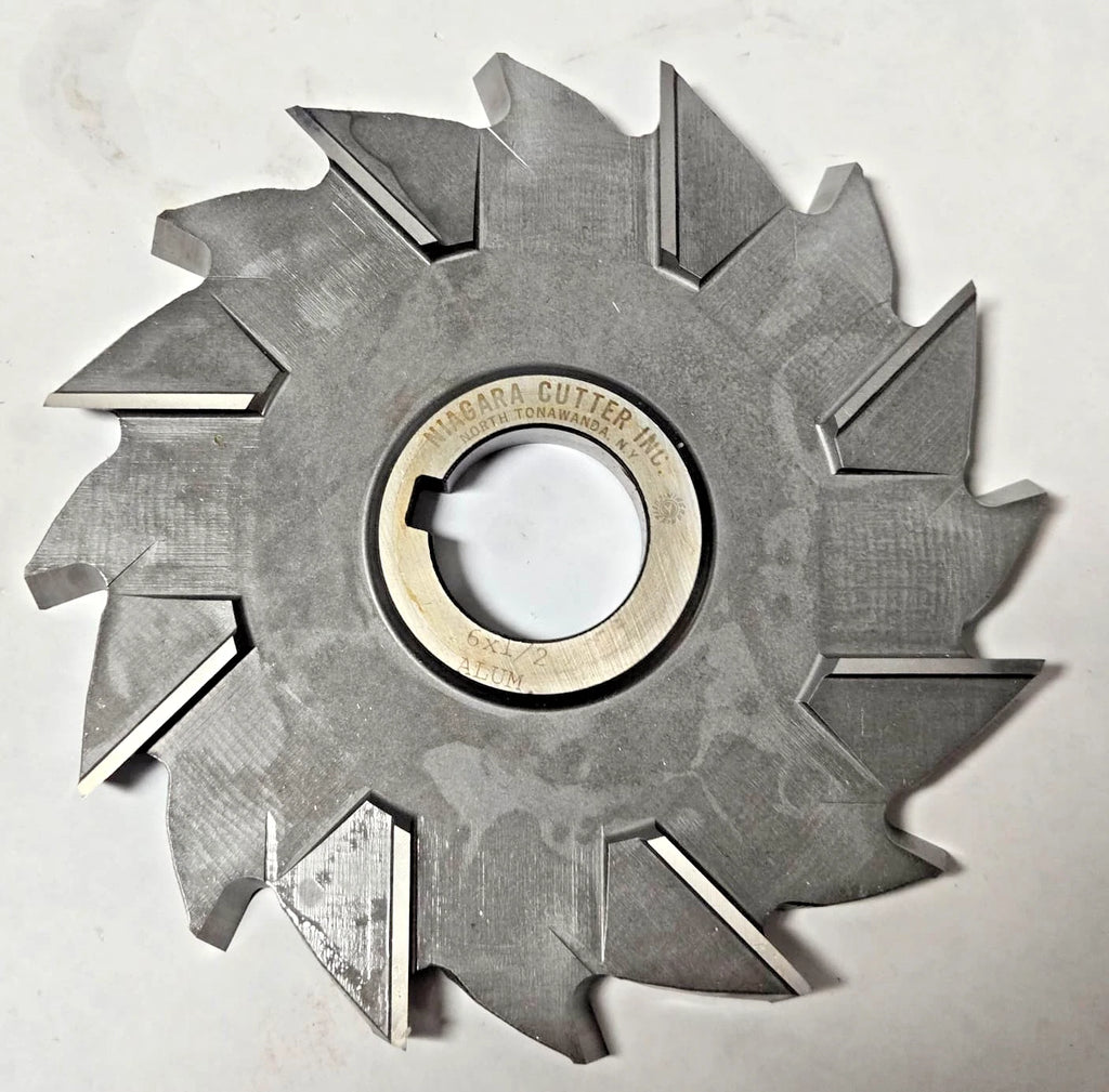 Niagara Milling Cutter 6" x 1/2 HIGH SPEED STEEL HSS resharpened