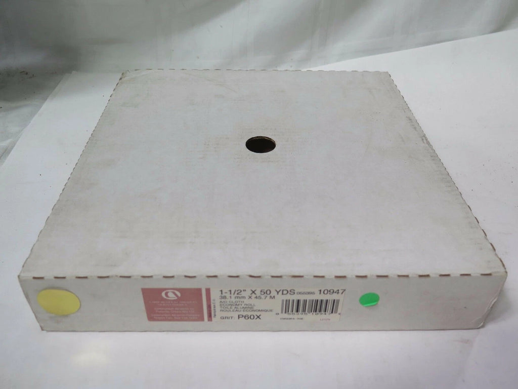 Carborundum A/O Economy Cloth Roll 1 1/2" x 50 yds P60X Grit 10947 Brand New